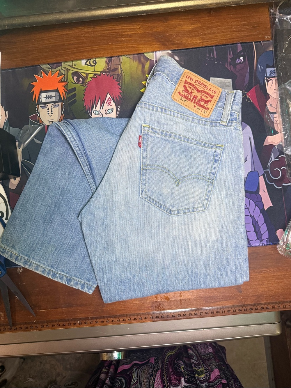 Levi's Men's Pale Blue Straight Jeans